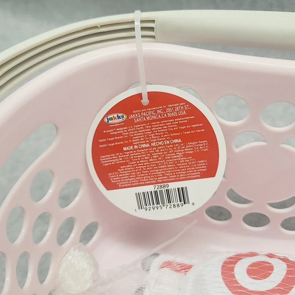 Target Toy Pink Shopping Basket Kids Bullseye and Smartphone Pretend Play - Picture 8 of 9